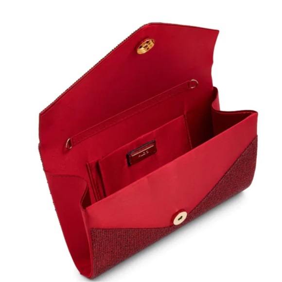 ALDO Geaven Red Stone Embellished Clutch